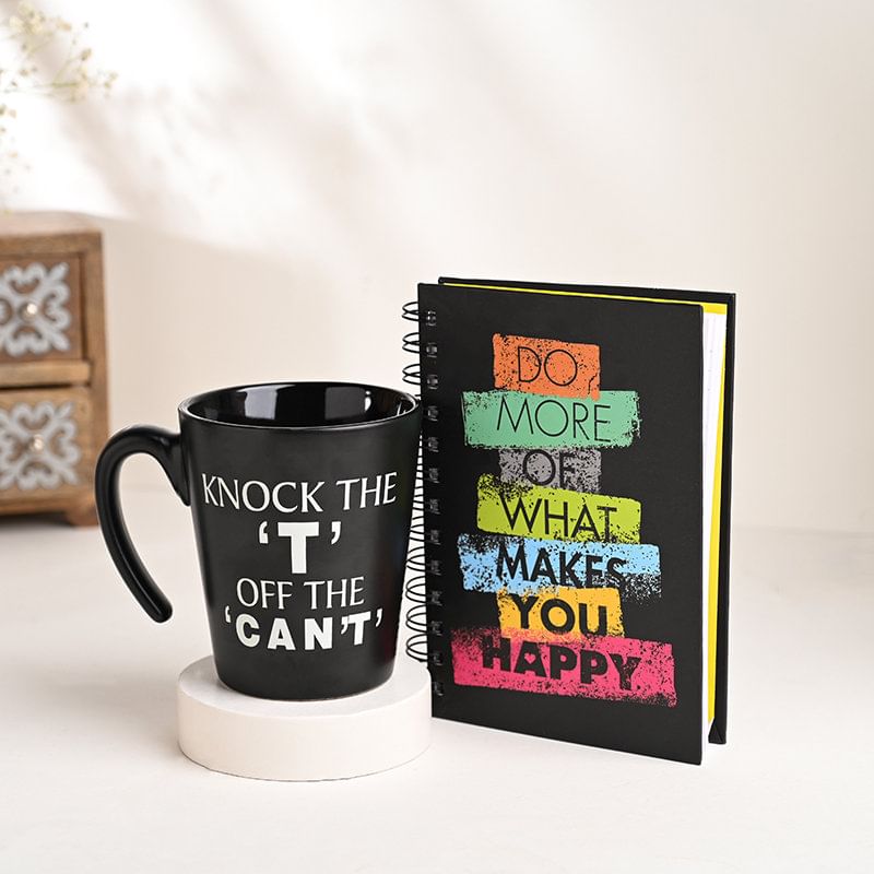 Empowering Journal N Motivational Mug Set