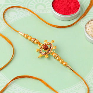 Encapsulated Rudraksha Rakhi
