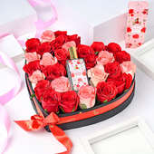 Enchanted Love Gift Box: Buy Flowers Combos