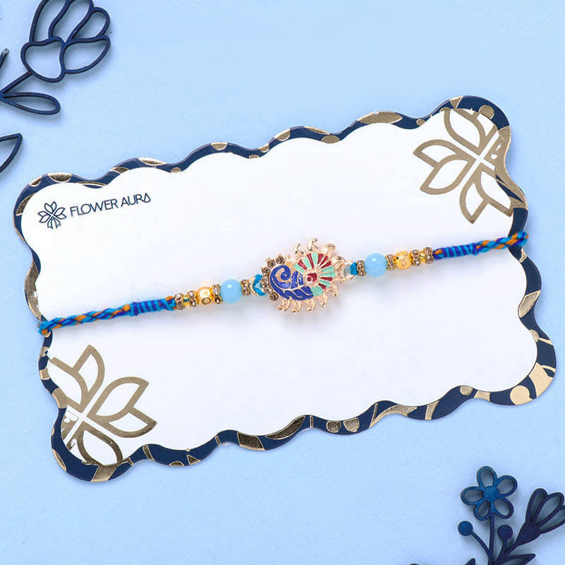 Enchanting Blue Designer Rakhi