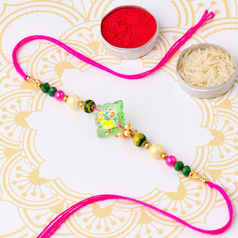 Enchanting Pearl Beads Rakhi