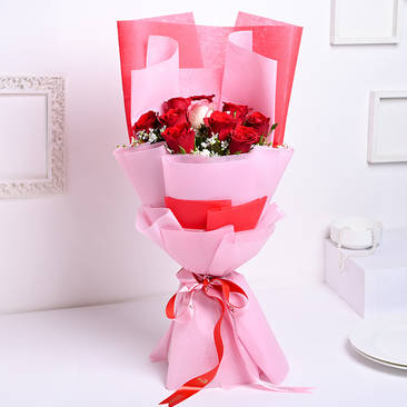 Send a Bunch of Earthy Rose Pastel Bouquet Flower Online, Price Rs
