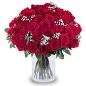 Buy Enchanting Red Roses Vase for Valentine