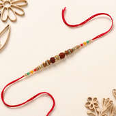 Stone Studded Rudraksh Rakhi