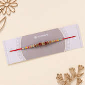 Stone Studded Rudraksh Rakhi