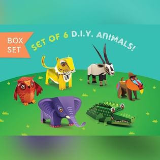 Endangered Wildlife DIY Paper Craft Kit