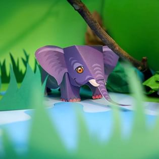 Endangered Wildlife DIY Paper Craft Kit