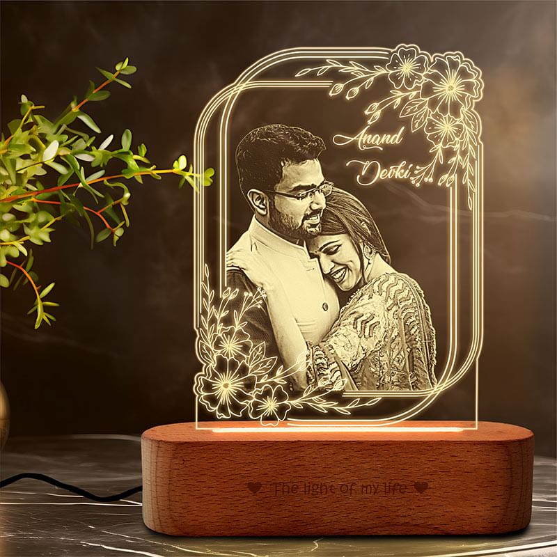 Order Acrylic Photo Lamp on valentine day for Wife/GF