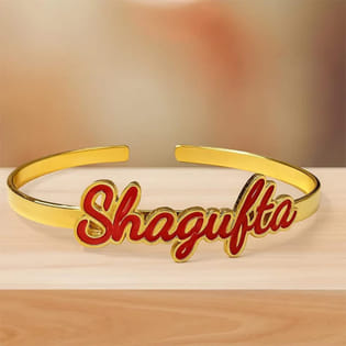 Engraved Name Bracelet For Her