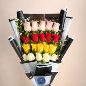Bunch Of 20 Mixed Roses for Women's Day