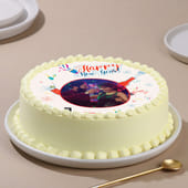 Enticing New Year Photo Cake