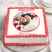 Marriage Anniversary Photo Cake