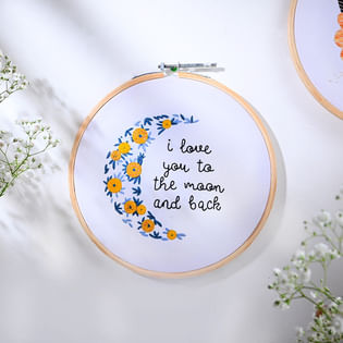 Eternal Love Embroidered Wall Hanging Hoop