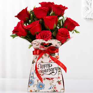 Eternal Love Red Anniversary Roses