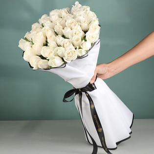 Eternal Symphony Of White Roses