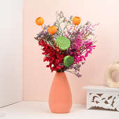 Ethereal Floral Arrangement In Pink Vase