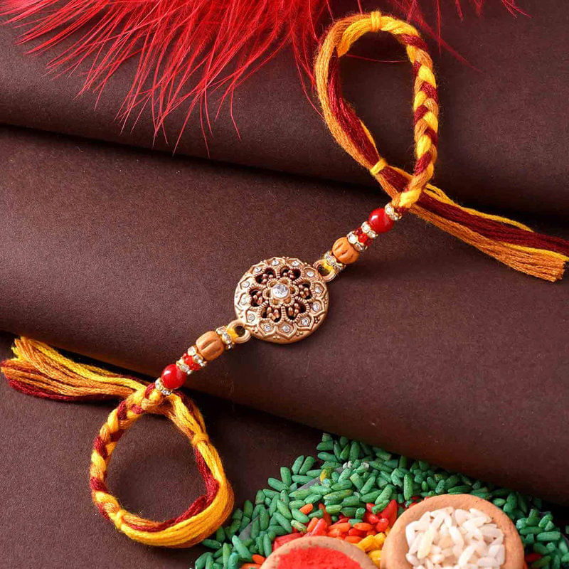 Ethnic American Stones Rakhi