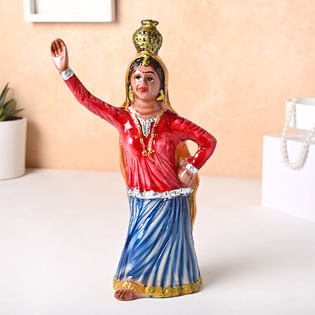 Ethnic Dancing Woman Showpiece