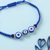 Evil Eye Bead Bracelet Rakhi