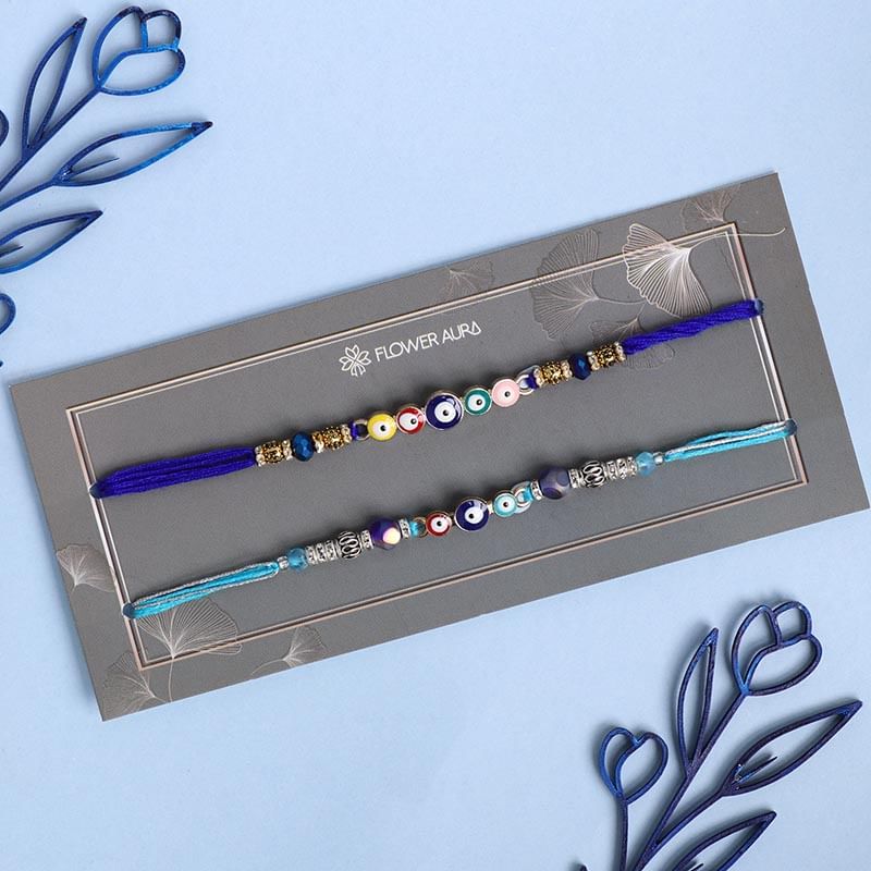 Send Evil Eye Beaded Rakhis to UK