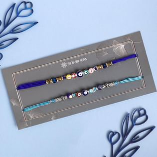 Two Stylish Evil Eye Rakhis
