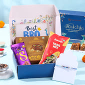 Evil Eye Beaded Rakhi With Gourmet Snacks