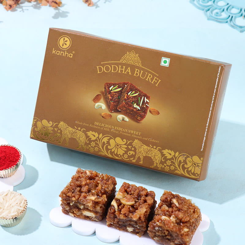 Evil Eye Beaded Rakhi With Gourmet Snacks