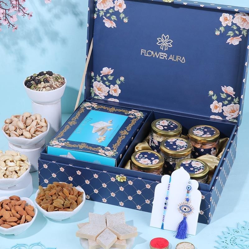 Evil Eye Bhai Bhabhi Rakhis N Delights Hamper