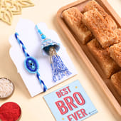 Evil Eye Bhai Bhabhi Rakhis With Milk Cake