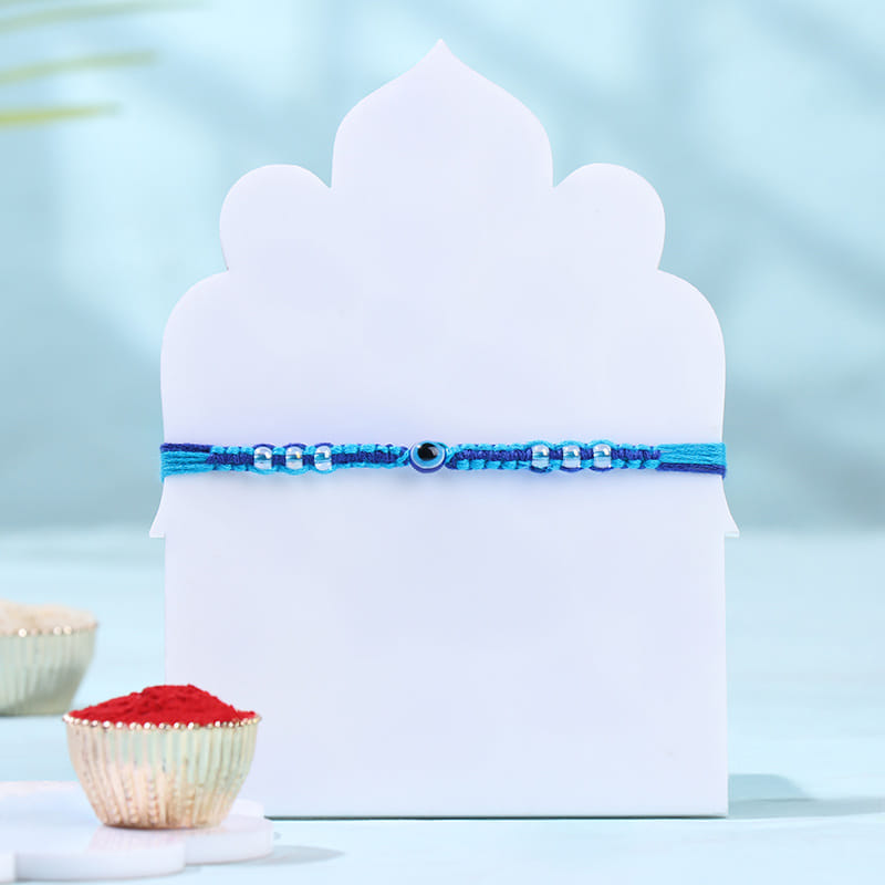 Evil Eye Charm Rakhi With Chocolate
