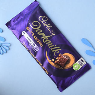 Buy Evil Eye Couple Rakhi With Cadbury Dark Milk Caramel Bar