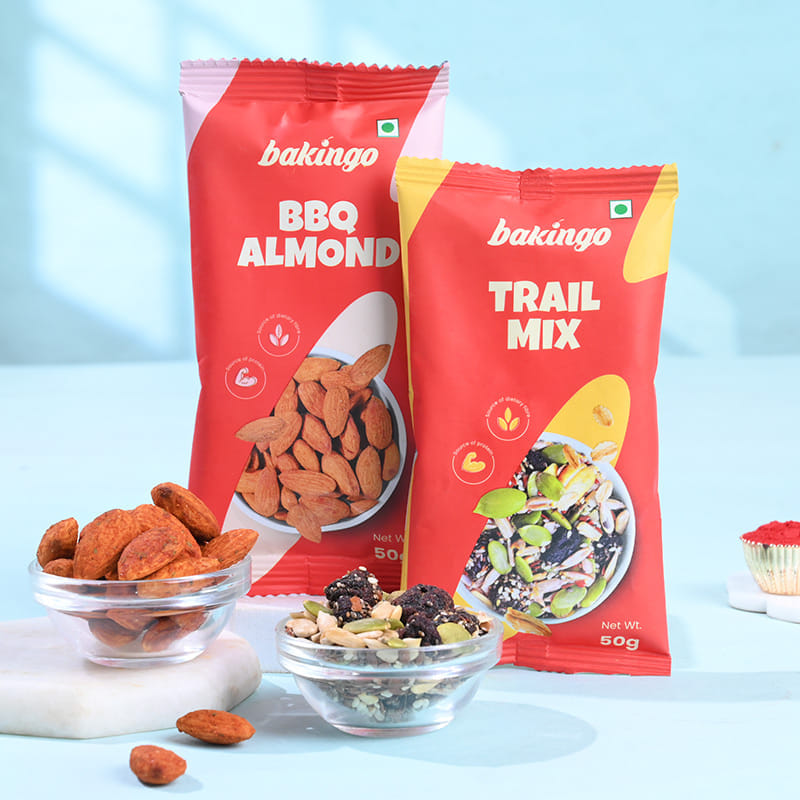Evil Eye Rakhi Duo With Almonds N Trail Mix