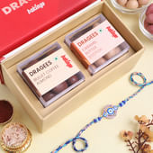 Evil Eye Rakhi N Gourmet Dragees Combo