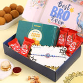 Evil Eye Rakhi N Sweet Treats Hamper