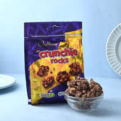 Evil Eye Rakhi Set With Chocolate Rocks Send to UK