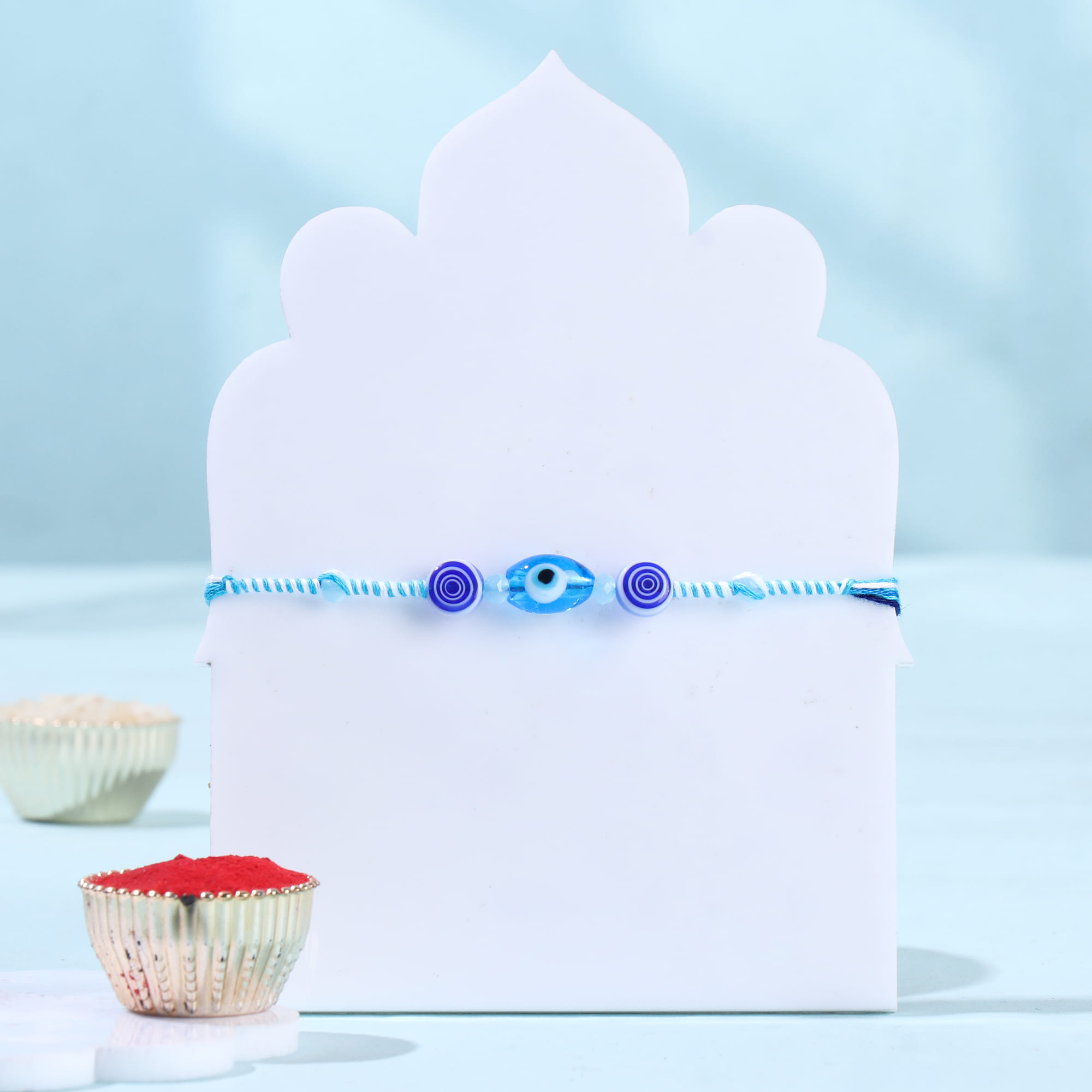 Evil Eye Rakhi With Chocolates