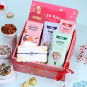 Evil Eye Rakhi With Sweet N Nutty Delights