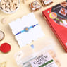 Send Evil Eye Rakhi With Sweets N Cashews to UK