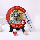 Evil Eye Rakhi With Tom N Jerry Clock