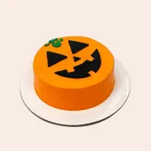 Halloween Theme Pumpkin Chocolate Cake
