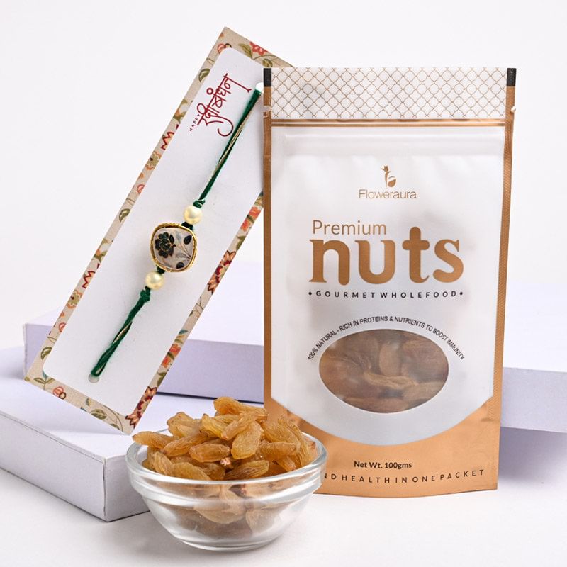 Buy Rakhi Sets online for Brother - Exclusive Raisins N Designer Rakhi
