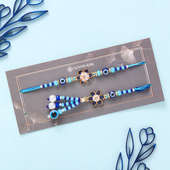 Exquisite Evil Eye Bhaiya Bhabhi Rakhis