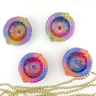 Exquisite Four Vibrant Diyas