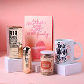 Exquisite Mom Day Mug Greeting With Perfume N Almonds