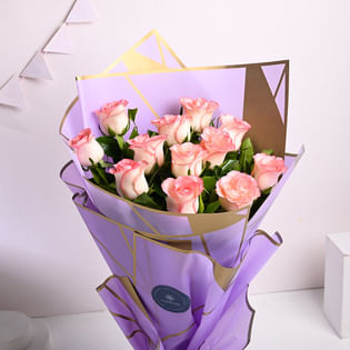 Pink Roses Bouquet