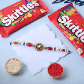 Exquisite Rakhi With Skittles