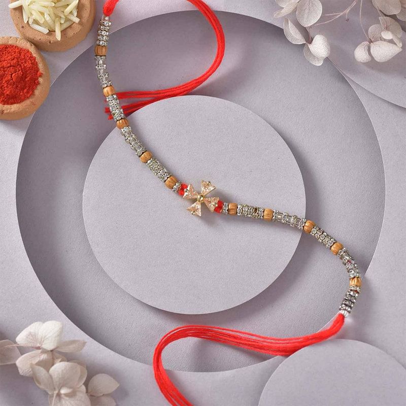 Exquisite Trendy Embellished Rakhi