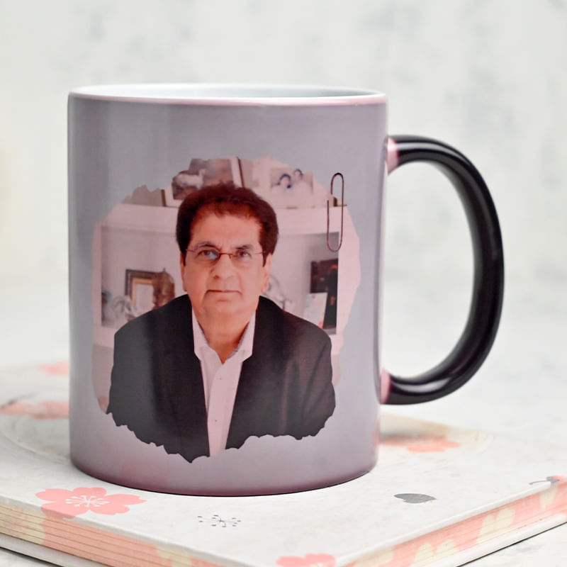 Surprise custom Magic mug for father