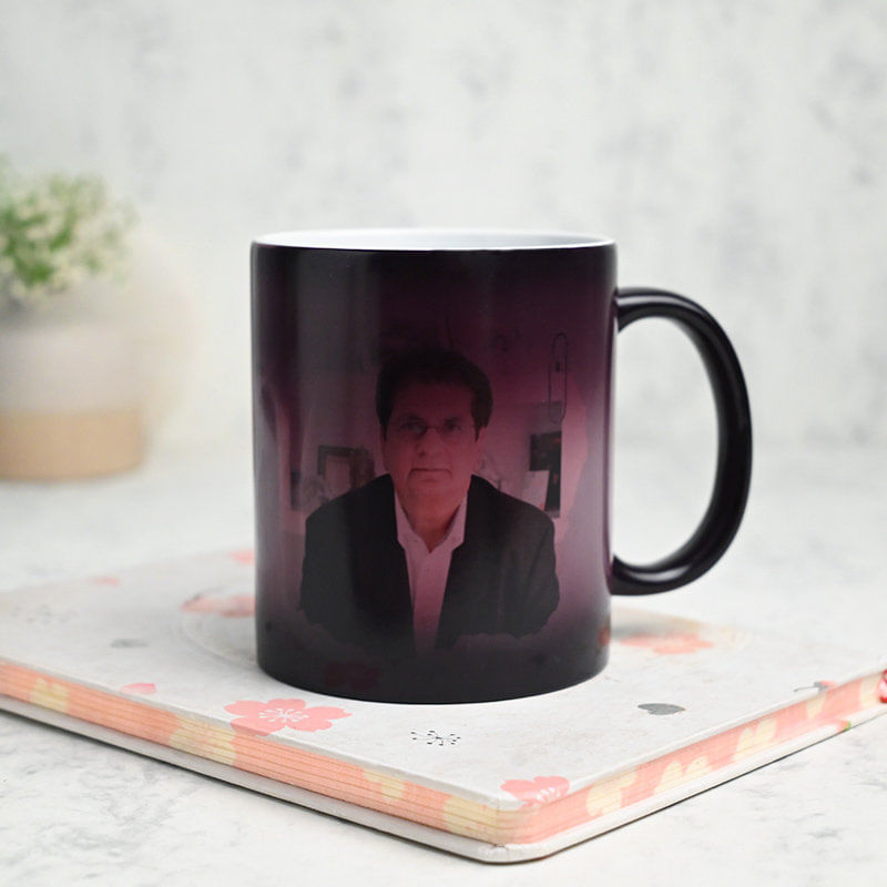 Surprise custom Magic mug for father