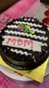 Blue Floral Mothers Day Cake